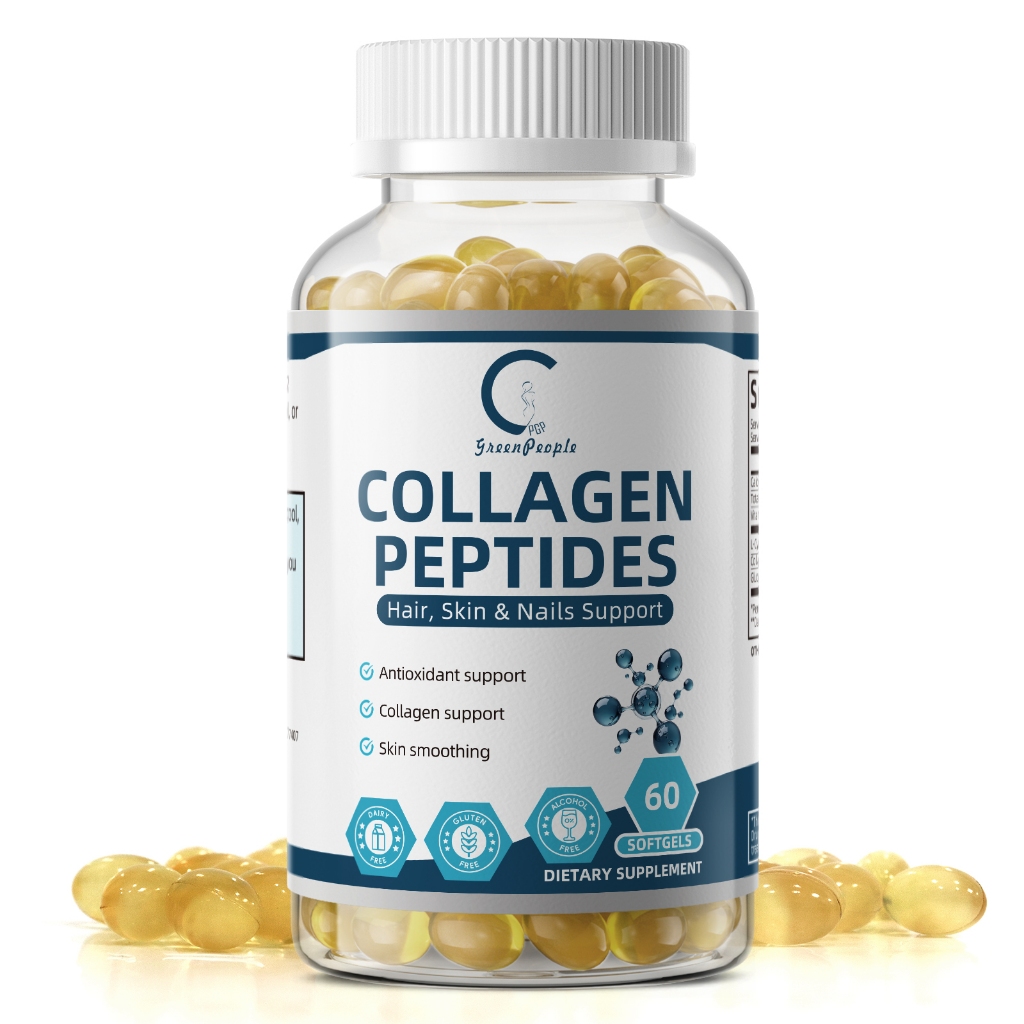Gpgp Multi-Collagen 120Capsules,Collagen Types I, II, III, V, & X,Vitamin C,Vitamin E,Hyaluronic Acid,skin,ผม,และเล็บ,สุขภาพและกระดูก Strength,สําหรับผู้ชายและผู้หญิง