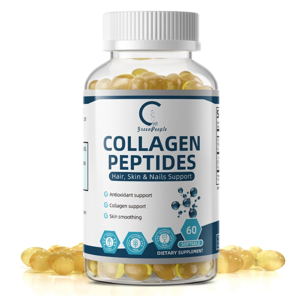 Gpgp Multi-Collagen 120 Capsules Types I II III V X Vitamin C E Hyaluronic Acid