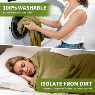 MAPLEAF ซับในถุงนอน Sleeping Bag Liner เบาพิเศษ 123g กันสกปรก สำหรับโรงแรม พกพาเดินป่า