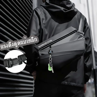 กระเป๋าสะพายข้างและกระเป๋าสะพายไหล่ ปรับความยาวสายสะพายไหล่ได้ unisex อเนกประสงค์ สไตล์อินเทรนด์ น้ำหนักเบา กันน้ำ ทนทาน