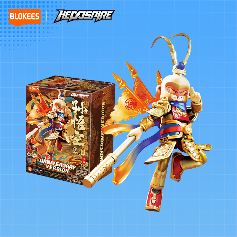 BLOKEES Herospire ASV Collectible Figure Sun Wukong 2.0 Zhao Yun Blocks Model Kits Limited Edition
