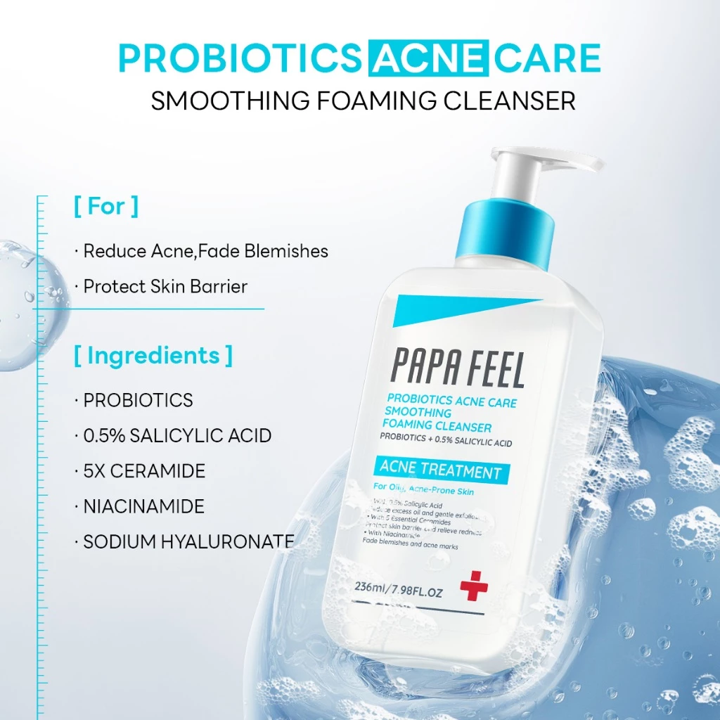 PAPA FEEL Probiotic Soothing Care Silky Foam Cleanser 236ml thumbnail 4