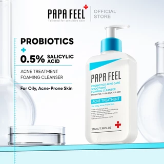 PAPA FEEL โปรไบโอติก ซูทติ้ง แคร์ ซิลกี้ โฟม คลีนเซอร์ 236มล