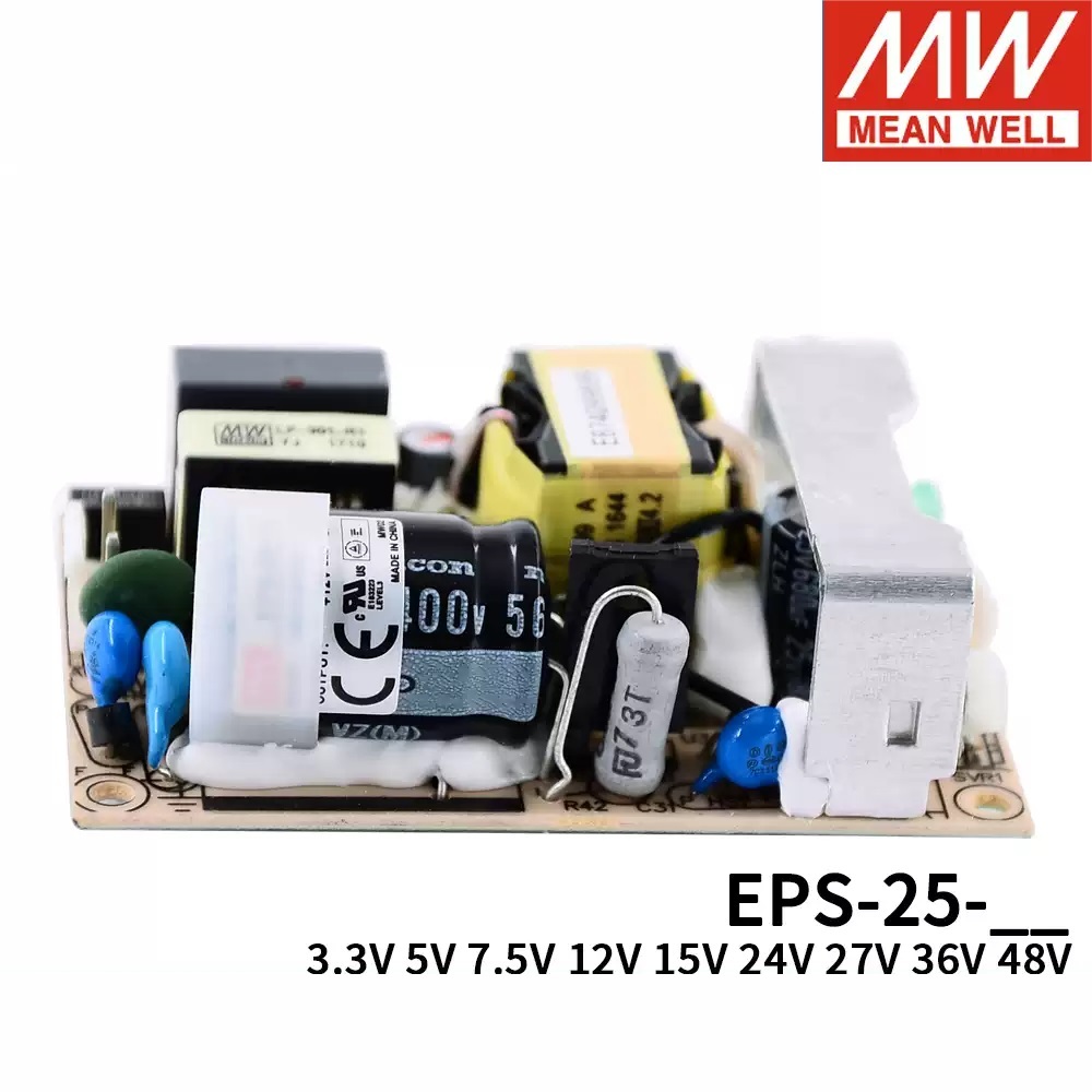 แหล่งจ่ายไฟ Mingwei PCB EPS-25 EPS-25-5 EPS-25-12 EPS-25-24 Low-loss 25W เป็นทดแทน PS