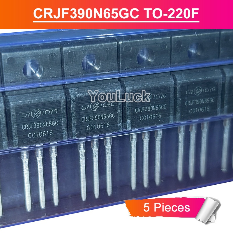 5 ชิ้น CRJF390N65GC TO-220F 11A/650V N-Channel MOSFET ทรานซิสเตอร์ใหม่เดิม