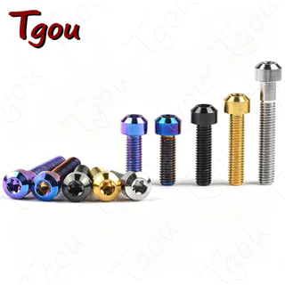 Tgou ไทเทเนียมสายฟ้า M8x10/15/20/25/30/35/40/45/50mm T40 สกรูหัว torx สําหรับรถจักรยานยนต์รัดดัดแปลงรถยนต์