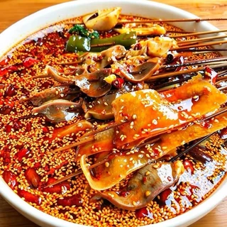 [สำหรับคนที่ไม่ทานเนื้อ]SHE JII ซุปหมาล่าน้ำมันพืช 150กรัม(สำหรับ 3-5คน) หม่าล่า ซุปหม่าล่า ซุปหม่าล่าชาบู ซุปสำเร็จรูปสำหรับธุรกิจเปิดร้าน 150g Very Spicy Vegetable oil Soup Base For Hot Pot จัดส่งไว
