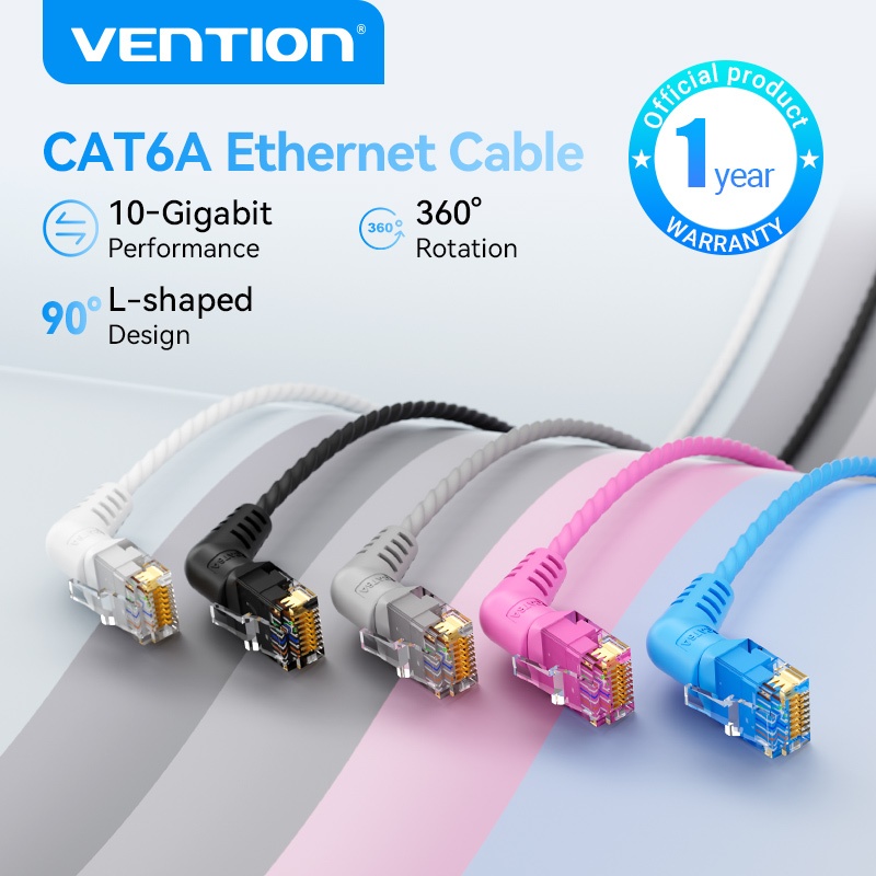 Vention Cat6A สายเคเบิลอีเธอร์เน็ต UTP 10Gbps สําหรับแล็ปท็อป คอมพิวเตอร์