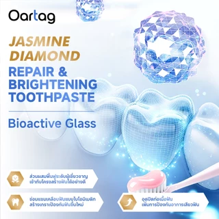 Oartag ยาสีฟันฟันขาว 100g | ฟันขาวกระจ่างใส | ขจัดคราบกาแฟ ชา | ลมหายใจสดชื่น | ดูแลฟันเสียว | ฟื้นฟูเคลือบฟัน