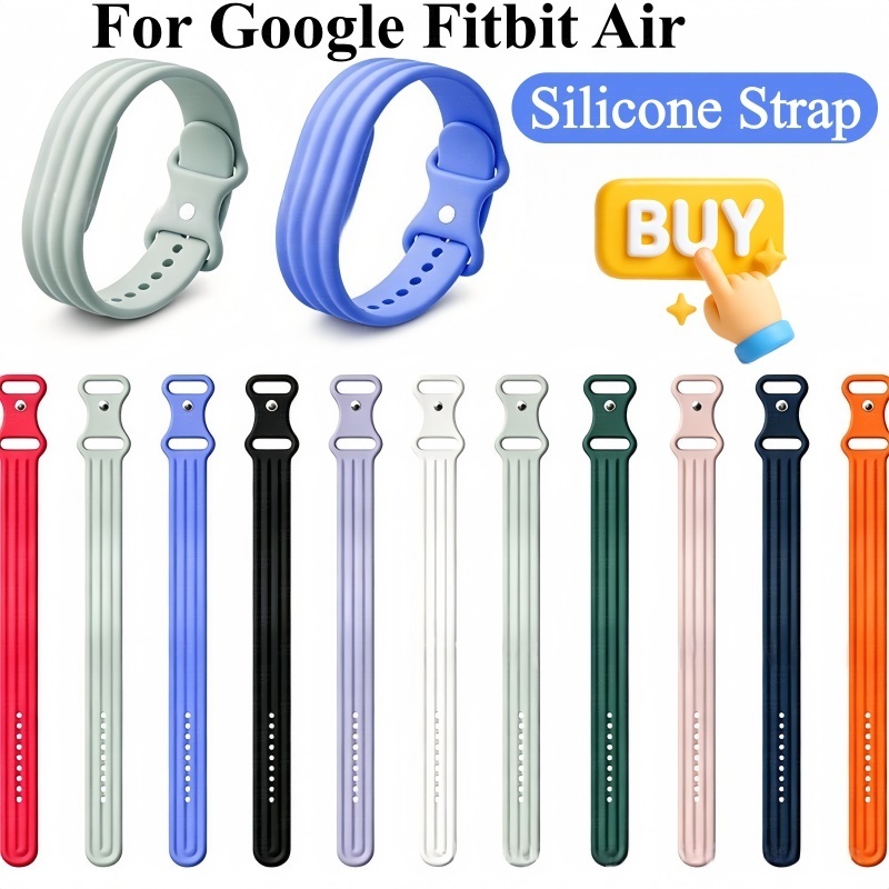 สายรัดซิลิโคนอ่อนนุ่มสําหรับ Google Fitbit Air Strap TPU เปลี่ยนอุปกรณ์เสริมนาฬิกาอัจฉริยะสําหรับ Google Fitbit Air สายรัดสร้อยข้อมือ