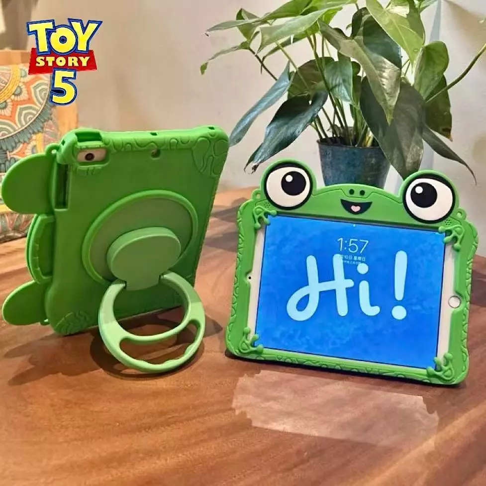 In stockToy Story 5 Lilypad Frog เคสแท็บเล็ต - ฝาครอบป้องกันซิลิโคนสําหรับ Apple iPad, ของขวัญสําหรับเด็กการ์ตูนน่ารัก