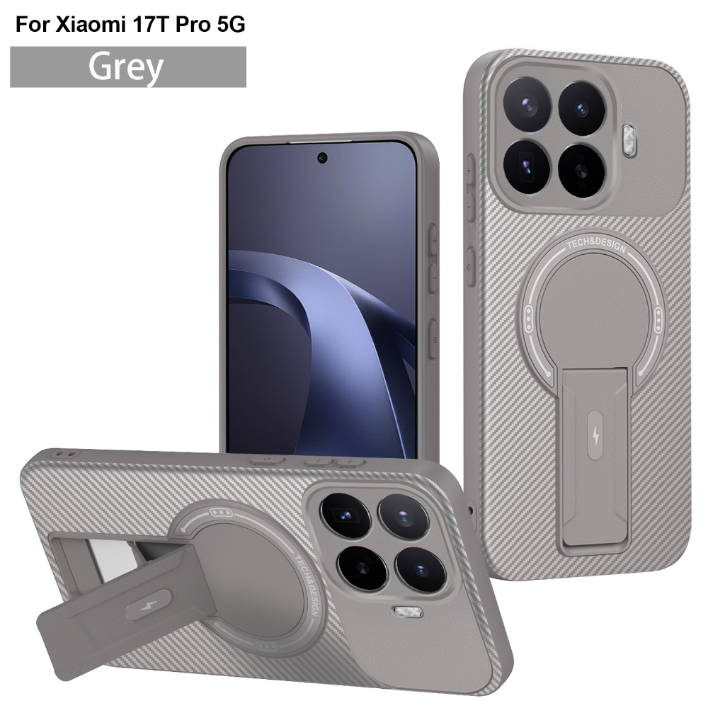 Sunyi สําหรับ Xiaomi 17T Pro เคสโทรศัพท์ขาตั้งแม่เหล็กกันกระแทก – การออกแบบที่ระบายความร้อนและสไตล์มินิมอล