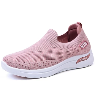 รองเท้าผู้หญิง Four Seasons Casual รองเท้า Soft Sole รองเท้าผ้าใบน้ําหนักเบาผู้หญิงขนาดใหญ่
