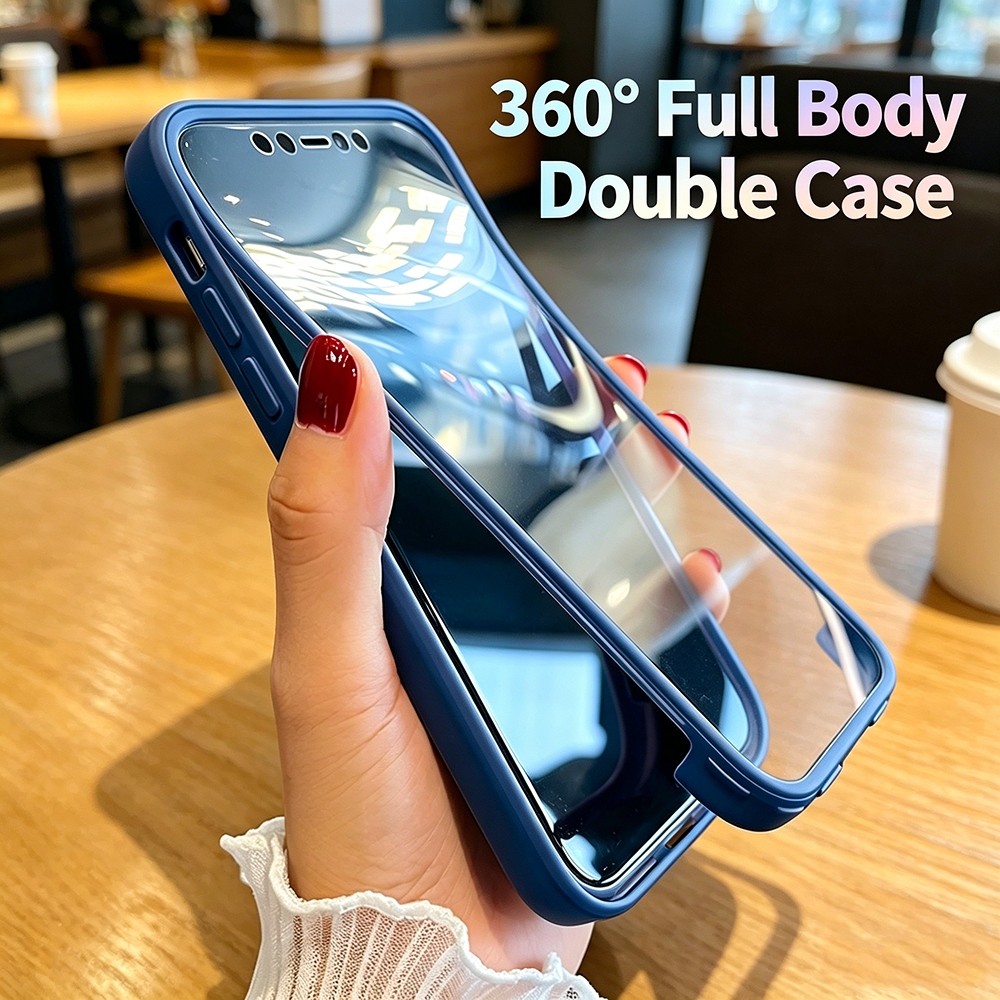 ปลอกสําหรับ Xiaomi 17T 15T 14T 13T 12T Pro 360° Full Body Double Sided Clearเคสโทรศัพท์Mi 17TPro 15TPro 14TPro 13TPro 12TProหน้าจอด้านหน้า + ฝาหลัง