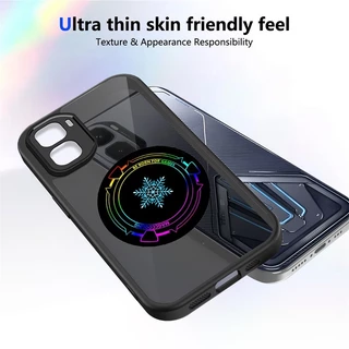 เคสกระจายความร้อนสําหรับ Infinix GT 50 Pro GT 30 20 Pro เกล็ดหิมะดิสก์แม่เหล็กกันชนกันกระแทกรถติดโทรศัพท์ฝาหลัง