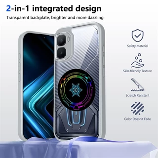 เคสกระจายความร้อนสําหรับ Infinix GT 50 Pro GT 30 20 Pro เกล็ดหิมะดิสก์แม่เหล็กกันชนกันกระแทกรถติดโทรศัพท์ฝาหลัง