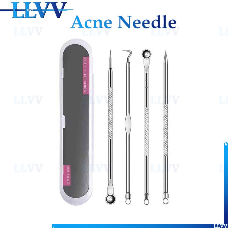 สแตนเลส blackhead acne remover bend คลิปเครื่องมือ comedone tweezer สิวโค้ง Hot Sale