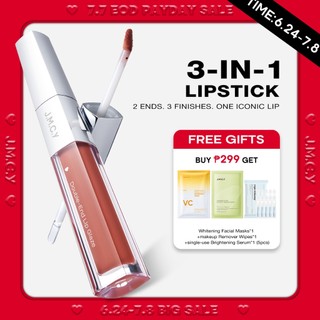 【14th Anniversary Ed】22 COLORS JMCY 3 in 1 Lipstick Double Effect Matte Gloss 48H  Transfer Proof Lipstick Non Stick Cup