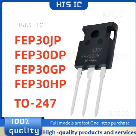 1-5PCS 100% ใหม่ FEP30DP FEP30JP FEP30GP FEP30HP TO-247 ทรานซิสเตอร์คุณภาพดีที่สุดในสต็อก