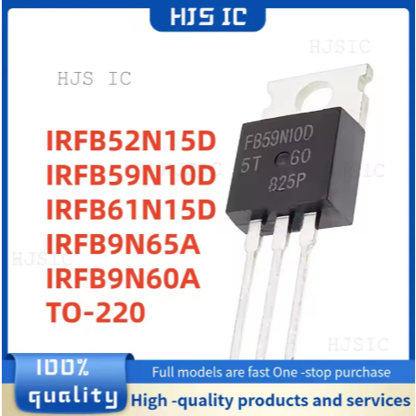 1-5PCS ใหม่ IRFB52N15D IRFB59N10D IRFB61N15D IRFB9N65A IRFB9N60A TO-220 FB52N15D FB59N10D FB61N15D F