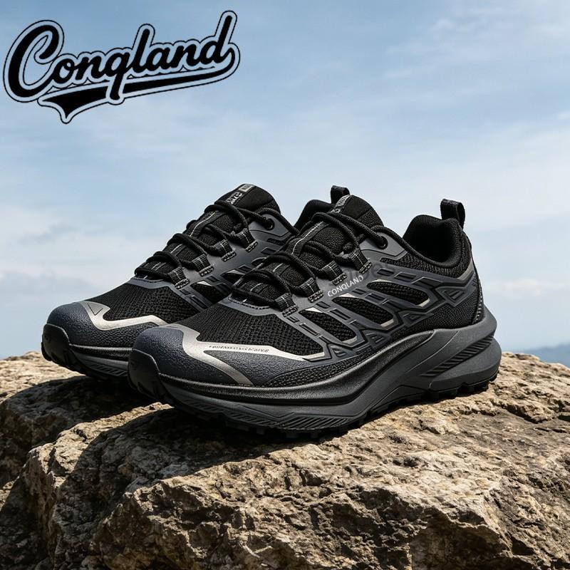 Conqland คู่รองเท้าเดินป่ากลางแจ้งระบายอากาศลื่นผู้ชายผู้หญิงแฟชั่นรองเท้ากีฬาลําลอง 1885