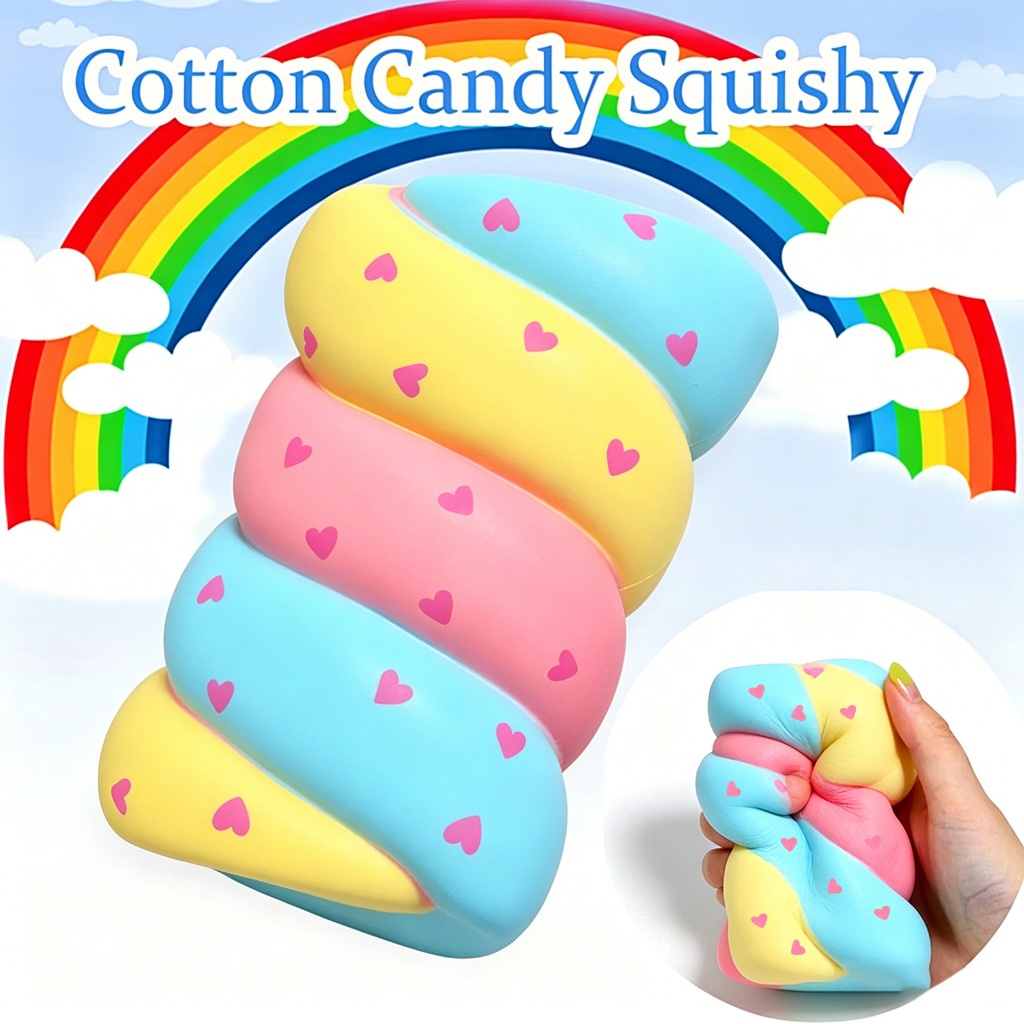 ของเล่นบีบอาหาร Giant Marshmallow ความเครียด Reliever Antistress ของเล่นผ่อนคลายสําหรับเด็กวัยรุ่นผู้ใหญ่ Home Office tayenith