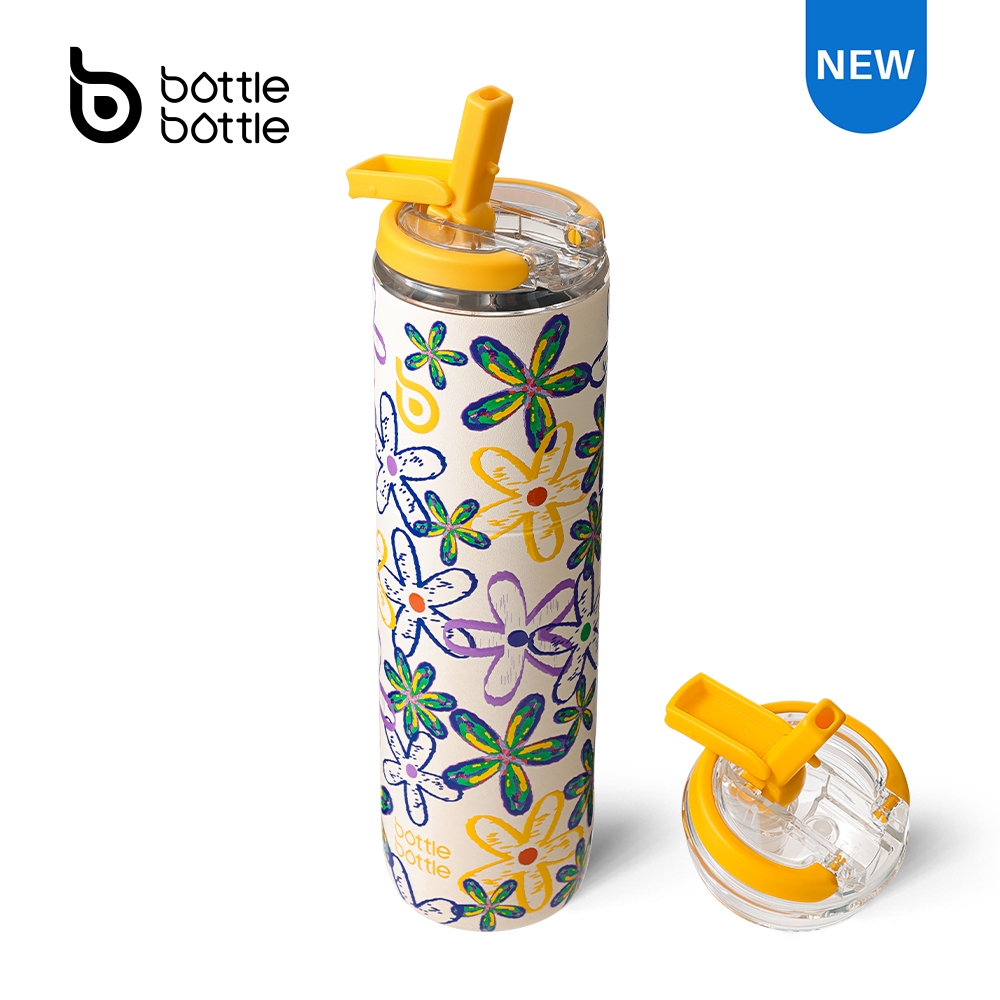 [Limited] BOTTLE BOTTLE 24oz/700ml ฝาปิเปตกีฬาท่องเที่ยวสแตนเลสผนังคู่สูญญากาศโลหะฉนวนขวดสำหรับโรงยิม BPA ฟรีรั่วขวดน้ำ