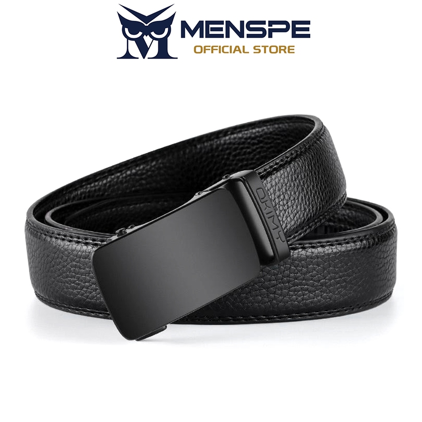 MENSPE ขอบเอวหนังวัวสองชั้น เข็มขัดกางเกงกีฬาสำหรับวัยรุ่น