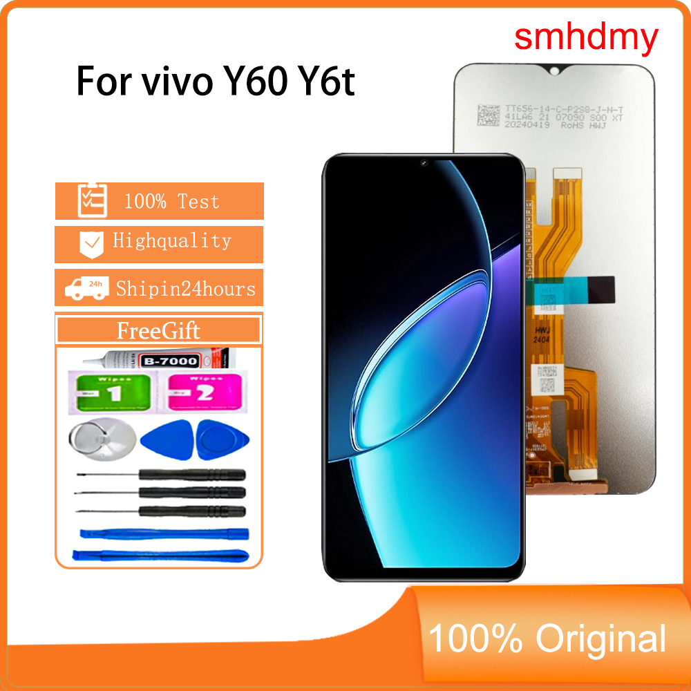 Smhdmy สําหรับ vivo Y60 Y6t จอแสดงผล LCD เปลี่ยนหน้าจอสัมผัส