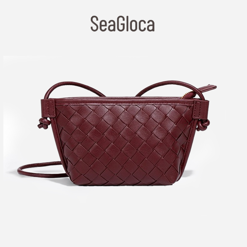 SeaGloca แฟชั่นทอ Vintage Dumpling กระเป๋าอเนกประสงค์ไหล่ Crossbody สําหรับผู้หญิงไม่มี 2045