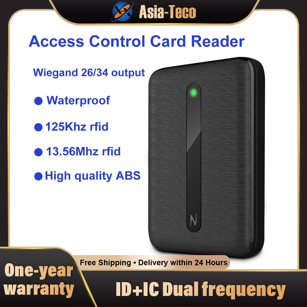 IP68 กันน้ํา Wiegand Wg26 Wg34 RFID IC Card Reader Proximity 125Khz 13.56Mhz ID Dual ความถี่สําหรับร