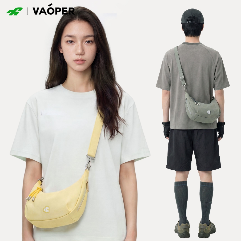 VAOPER กระเป๋าสะพายข้างความจุใหญ่ไนลอน เหมาะคอมมิวต์กีฬา ดีไซน์ยูนิเซ็กซ์ L737
