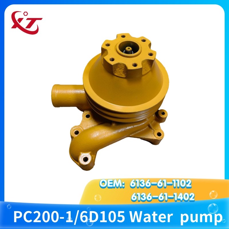 ปั๊มน้ํา 1636-61-1102 6136-61-1402 6D105 เครื่องยนต์สําหรับ KOMATSU PC200-1