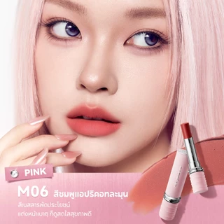 CARSLAN Pink ลิมิเต็ด Matte Kissed Lipstick 3.0 คาร์สลาน ลิปสติก ติดทนนาน ไม่ติดแก้ว #M06 #M584 3g