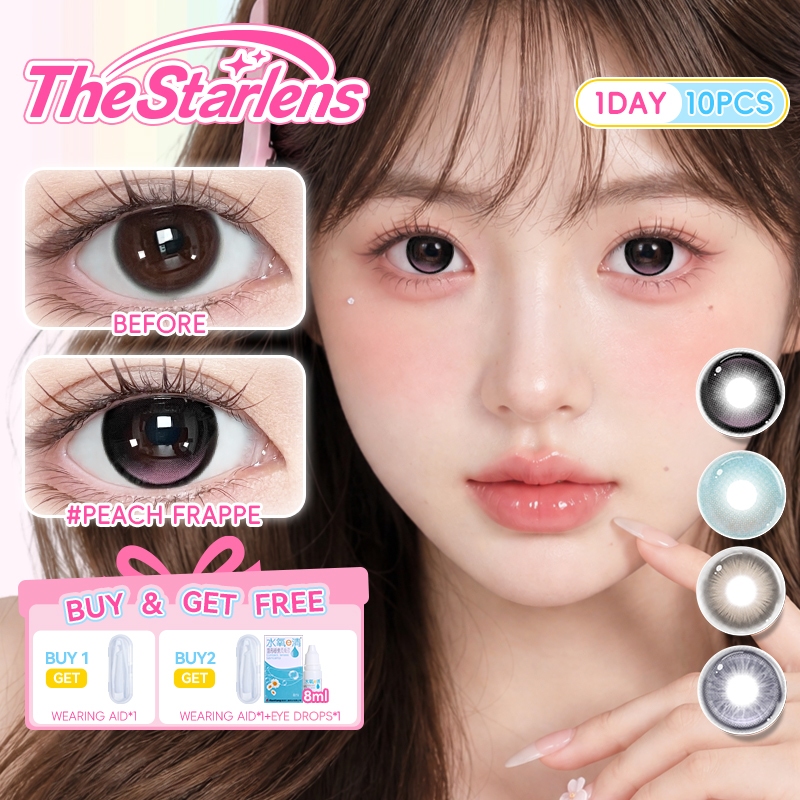 Starlens คอนแทคเลนส์ สีสันสดใส (10 ชิ้น /5 คู่) ้ คอนแทคเลนส์ DIA14.2-14.5 มม. คอนแทคเลนส์รายวัน