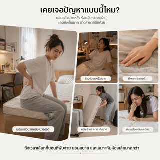 BlueWhite ที่นอนพับได้ 3 ฟุต ที่นอนยางพารา นุ่มแน่น รองรับสรีระ ประหยัดพื้นที่ หนา 6/10 ซม อพาร์ตเมนต์