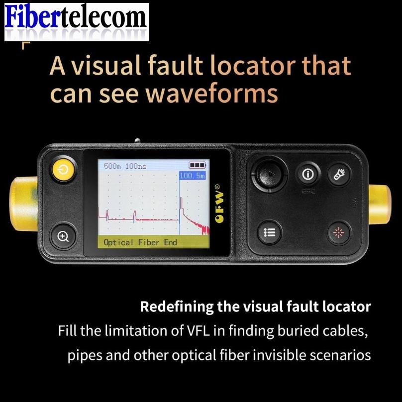 ใหม่ FWV 100 OTDR 20KM เครื่องทดสอบไฟเบอร์ Handheld Optical Time-Domain Reflectometer FTTH FTTB Breakpoint Detector 20m Event Blind Zone