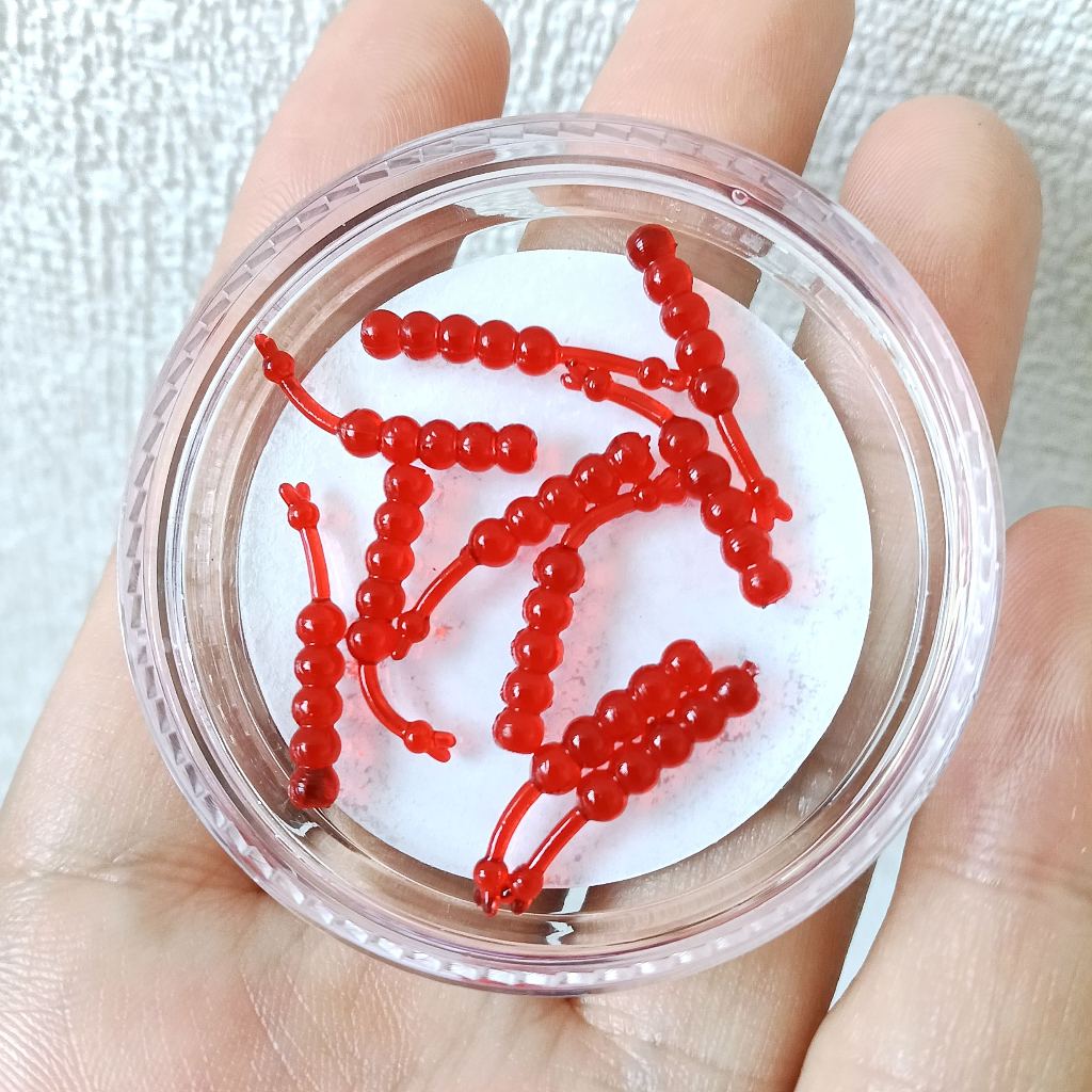 DUODUOYU 100PCS TPE Soft Bionic หนอนเหยื่อตกปลา 0.07g/20 มม.Mini High Performance Soft Lure ชุดลอยเหยื่อตกปลา Isca ประดิษฐ์ Tackle
