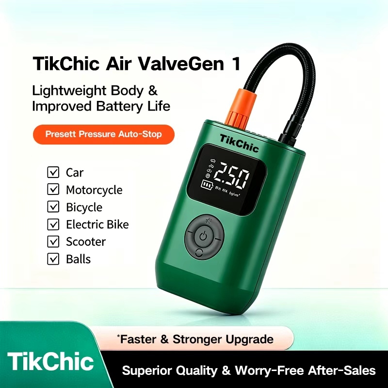 TikChic Air Valve Gen 1 วาล์วเป่าลมกลางแจ้งมัลติฟังก์ชั่น, โหมดเงินเฟ้อห้าโหมด, การชาร์จและแสงกลางแจ้ง