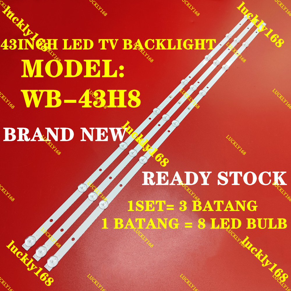 WB-43H8 DAITEC 43INCH LED TV BACKLIGHT WB-43H8-D