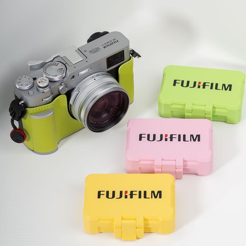 กล่องยึดแบตเตอรี่ Fujifilm NP-W126 | แบตเตอรี่ 2 ก้อน + เคสการ์ด SD 2 ใบ | ที่เก็บกล้องเป็นมิตรกับสิ่งแวดล้อม | ที่จัดระเบียบแบบพกพาและซีเคียว