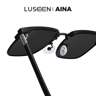 LUSEEN แว่นกันแดดโพลาไรซ์ ป้องกันรังสี UV400 กรอบทรงสี่เหลี่ยม สำหรับผู้ชายและผู้หญิง AG21062