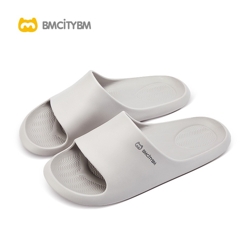 【รุ่นขายดี】BMCITYBM รองเท้าแตะ Eva รองเท้าแตะกันลื่นสำหรับใช้ในบ้าน พื้นรองเท้าแบบนุ่มขนาดพลัส ไม่จำกัดเพศ
