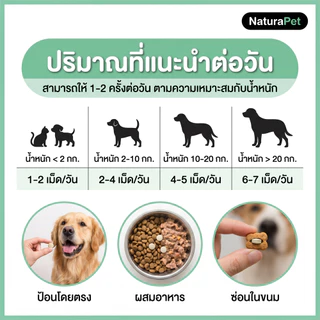NaturaPet แมว สุนัข ยาไล่แมลงด้านนอกด้านในโดยเฉพาะสามารถไล่เห็บ หมัด เหา พยาธิทุกชนิด สินค้าของแท้ปลอดภัย ให้อาหารง่าย