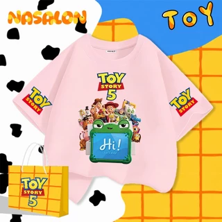 NASA ชุดครอบครัว เสื้อยืดแขนสั้น Toy Story ลายการ์ตูน เสื้อคู่แม่ลูก ผ้าฝ้าย 100% สวมใส่สบาย ระบายอากาศได้ดี