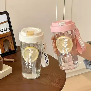 ถ้วยชาดอกไม้ที่เรียบง่ายความจุขนาดใหญ่กาแฟถ้วยพลาสติกถ้วยฟาง thermos กระติก 600 มล นักเรียนกีฬาดื่ม