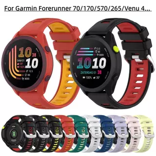 สายรัดซิลิโคนสําหรับผู้เบิกทาง Garmin 70/170/570/265/255/745/245/165/168 สําหรับ Garmin vivoactive 5/4/3/Venu 4 45 มม.41 มม./3/2 สร้อยข้อมือสายรัดข้อมือสร้อยข้อมือกีฬาสายนาฬิกาอัจฉริยะ