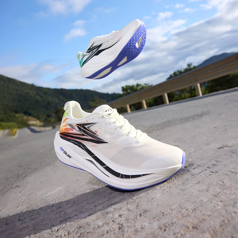 361 Degrees Flame 5 Mix Running Shoes Carbon Plate Lightweight Breathable Marathon thumbnail 9