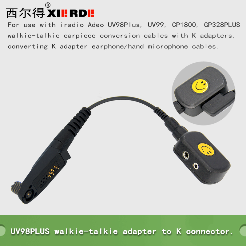 XIERDE อุปกรณ์เสริมเหมาะสําหรับ iradio UV98Plus UV99 UV88 GP328PLUS GP338PLUS PTX760PLUS สถานีมือหูฟ