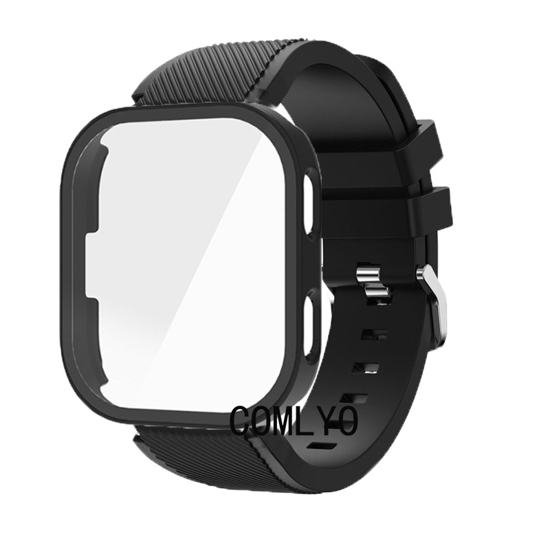 ฝาครอบสําหรับ Amazfit Bip Max Smart watch Case สายรัดกันชนป้องกันซิลิโคน Soft Sports Band